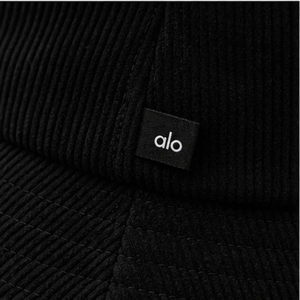 ALO Yoga Black Gym Bucket Hat Activewear